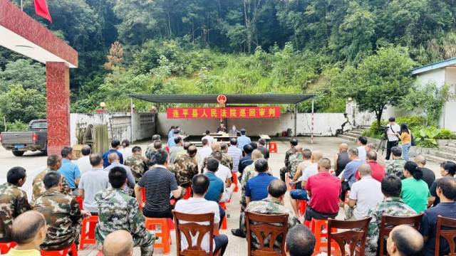 連平法院森林法官工作室深入大尖山鉛鋅礦區公開開庭審理一起危害珍貴、瀕危野生動物案